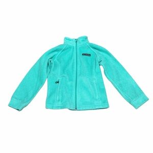 Columbia Girls Benton Springs Full-Zip Fleece Jacket | Seafoam Green | Size XS